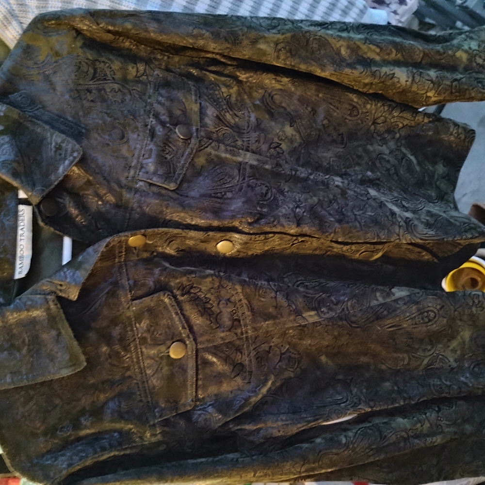 Men's Black Patterned Jacket